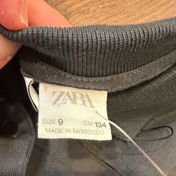 Zara Charcoal Gray 2 Piece Matching Set Size 9 C8-007 - Picture 2 of 3